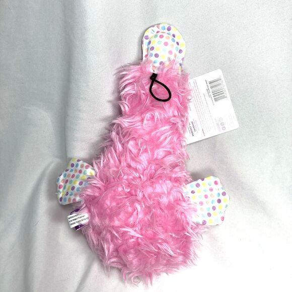 Multipet Duckworth Dog Toy Squeaker Soft Plush Toss Fetch Cuddle Pink 11" L - Picture 13 of 16